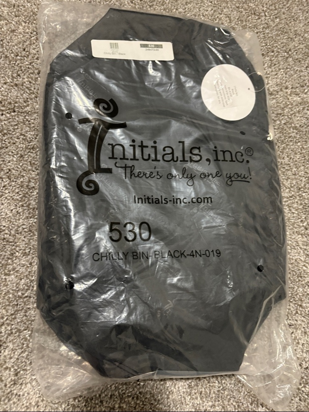 Initials, Inc. Black Chilly Bin Soft Cooler